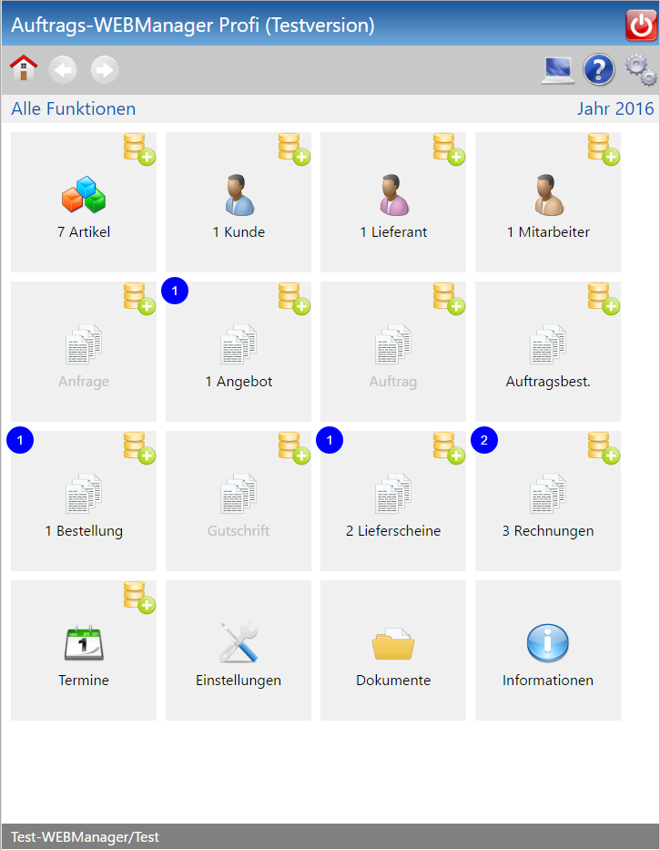 Online Rechnungsprogramm Auftrags-WEBManager Ausgabe-Style Tablet